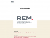 rem.ac.at Webseite Vorschau