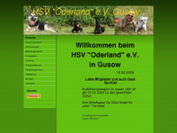 hundesportverein-oderland-gusow.de Webseite Vorschau