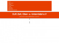 djk-zell.de Webseite Vorschau