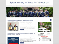 spielmannszug-greffen.de Webseite Vorschau