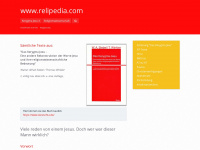 relipedia.com Webseite Vorschau