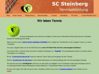 sc-steinberg-tennis.de Webseite Vorschau