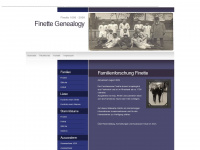 finettegenealogy.com Webseite Vorschau