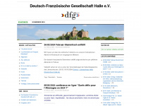 dfg-halle.de Webseite Vorschau