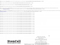 stemcellresearch.org Webseite Vorschau