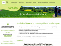 wandern-korbach.de Webseite Vorschau