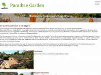 paradise-garden.eu Webseite Vorschau