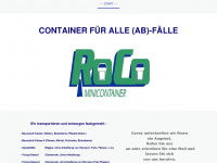 roco-minicontainer.de Webseite Vorschau