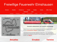 feuerwehr-elmshausen.de Webseite Vorschau