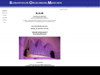 romantische-orgelmusik.de Webseite Vorschau