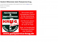 partyservice-krug.de Webseite Vorschau