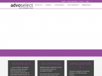 advoselect.com Webseite Vorschau