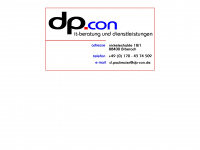 dp-con.de Webseite Vorschau