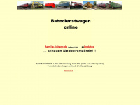 bahndienstwagen-online.de Webseite Vorschau