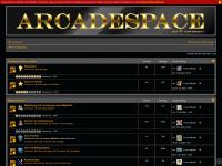 arcadespace.de Webseite Vorschau
