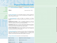 pegasus-onlinezeitschrift.de Webseite Vorschau