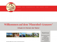 pfauenhof-granzow.de Webseite Vorschau