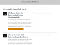 tsv-altenwalde-basketball.de Webseite Vorschau