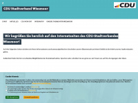 cdu-wiesmoor.de Webseite Vorschau