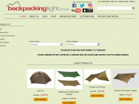 backpackinglight.co.uk Webseite Vorschau