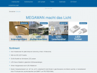 megaman.de Webseite Vorschau