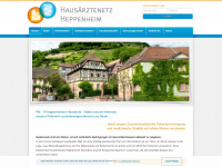 hausaerztenetz-heppenheim.de Webseite Vorschau