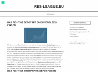 res-league.eu Webseite Vorschau