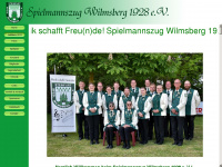 spielmannszug-wilmsberg.de Webseite Vorschau
