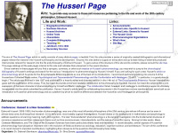 husserlpage.com Webseite Vorschau