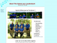 band-the-saints.de Webseite Vorschau