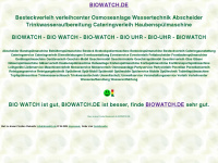 biowatch.de Webseite Vorschau