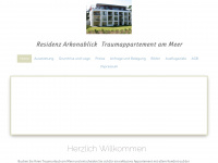 residenz-arkonablick.de Webseite Vorschau