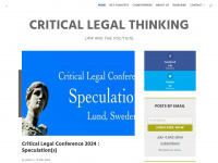 criticallegalthinking.com Webseite Vorschau