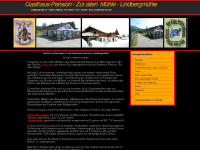 gasthaus-pension-lindbergmühle.de Webseite Vorschau