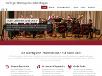 solling-blaskapelle.de Webseite Vorschau