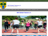 ssv-einheit-teterow.de Webseite Vorschau