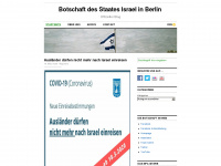botschaftisrael.de Webseite Vorschau