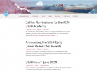 sigir.org Webseite Vorschau