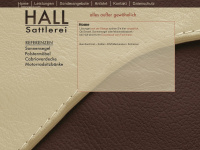 hall-sattlerei.de Webseite Vorschau