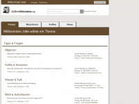 kaffeevollautomaten.org Webseite Vorschau