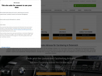 carsharing.at Webseite Vorschau