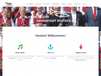 blasorchester-hro.de Webseite Vorschau