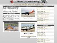 luftfahrtclubbraunschweig.de Webseite Vorschau