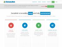 socialadr.com Webseite Vorschau