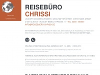 reisebuero-chrissi.de Webseite Vorschau