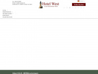 hotelwest.de Webseite Vorschau