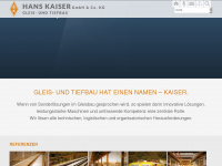 kaiser-gleisbau.de Webseite Vorschau