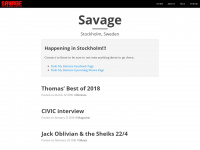 savagemagazine.com Webseite Vorschau