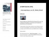 symposion.org Webseite Vorschau