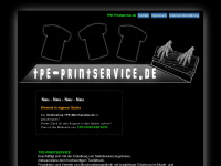 tpe-merchandise.de Webseite Vorschau